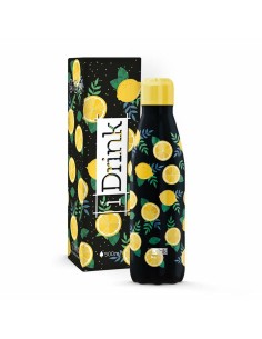 Bouteille Thermique iTotal Noir Citron 500 ml de iTotal, Bouteilles d'eau - Ref: S8423105, Precio: 11,80 €, Descuento: %