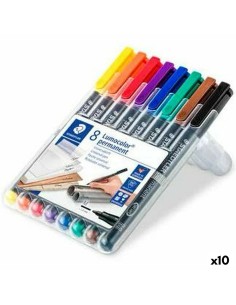 Permanent marker Staedtler Lumocolor Special F Black (10 Units) | Tienda24 Tienda24.eu