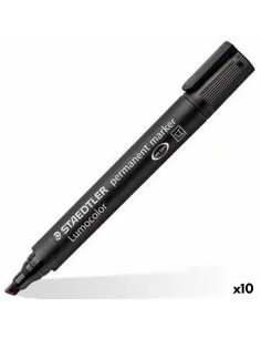 Marcatore permanente Staedtler Lumocolor 350 Nero (10 Unità) da Staedtler, Pennarelli indelebili e marcatori - Ref: S8423395,...