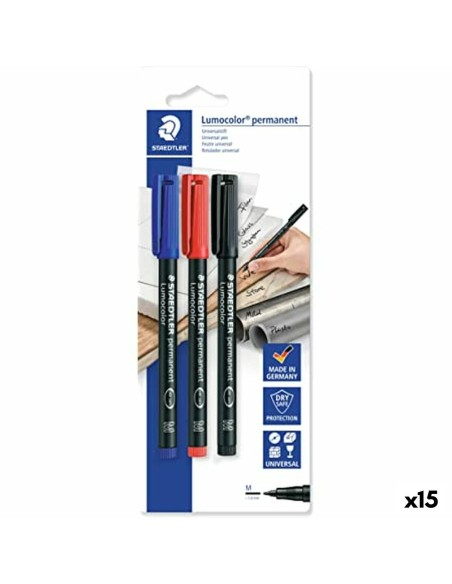 Conjunto de Canetas de Feltro Staedtler Lumocolor 317-S Multicolor 10 Peças (15 Unidades) | Tienda24 Tienda24.eu