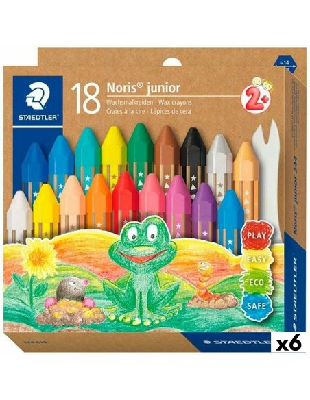 Wachstifte bunt Staedtler Noris Bunt 6 Stücke | Tienda24 Tienda24.eu