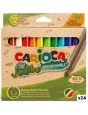 Ensemble de Marqueurs Carioca Jumbo Eco Family 24 Pièces Multicouleur (24 Unités) | Tienda24 Tienda24.eu