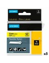 Laminiertes Klebeband zur Kennzeichnung von Maschinen Rhino Dymo ID1-12 Gelb Schwarz 12 x 3,5 mm Selbstklebend (5 Stück) | Tienda24 Tienda24.eu