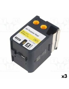 Nastro a trasferimento termico Dymo Giallo Nero Vinile 54 x 7 mm (3 Unità) da Dymo, Accessori per etichettatrici - Ref: S8424...