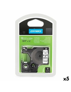 Nastro a trasferimento termico Dymo D1 16958 Bianco Nero 19 mm x 3,5 m (5 Unità) da Dymo, Accessori per etichettatrici - Ref:...