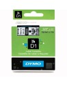 Laminated Tape for Labelling Machines Dymo D1 45800 LabelManager™ Black Transparent (5 Units) | Tienda24 Tienda24.eu