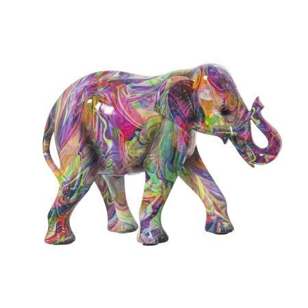 Figurine Décorative Alexandra House Living Multicouleur Plastique Eléphant Peinture 11 x 18 x 24 cm de Alexandra House Living...