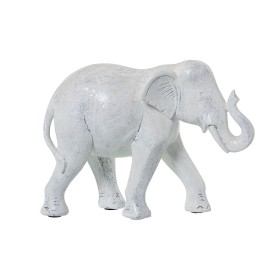 Decorative Figure Alexandra House Living White Plastic Elephant 10 x 18 x 24 cm by Alexandra House Living, Collectables - Ref...