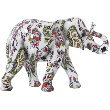 Figura Decorativa Alexandra House Living Multicolor Plástico Elefante 14 x 21 x 29 cm de Alexandra House Living, Colecionávei...