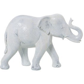 Figura Decorativa Alexandra House Living Blanco Plástico Elefante 14 x 21 x 29 cm de Alexandra House Living, Coleccionables -...