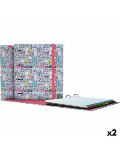 Carpeta de anillas Exacompta Kreacover Blanco A4+ (10 Unidades) | Tienda24 Tienda24.eu