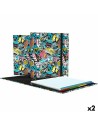 Ring binder Grafoplas NYC A4 (2 Units) | Tienda24 Tienda24.eu