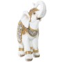 Figura Decorativa Alexandra House Living Blanco Dorado Plástico Elefante 13 x 26 x 27 cm de Alexandra House Living, Coleccion...