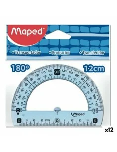 Semicírculo Maped Geometric 180º Set Plástico (12 Unidades) de Maped, Escuadras y transportadores de ángulos - Ref: S8424910,...