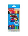 Crayons de couleur Maped Duo Color' Peps Multicouleur 12 Pièces Double pointe (12 Unités) | Tienda24 Tienda24.eu