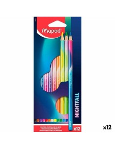 Matite colorate Maped Nightfall Multicolore 12 Pezzi (12 Unità) da Maped, Materiali da disegno - Ref: S8424937, Precio: 15,80...