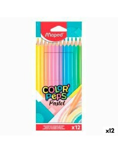 Lápices de colores Maped Color' Peps Multicolor 12 Piezas (12 Unidades) de Maped, Materiales de dibujo - Ref: S8424940, Preci...