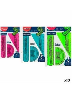 jeu de règles Maped Twist'n Flex Multicouleur 15 cm Flexible 20 Unités | Tienda24 Tienda24.eu