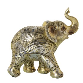 Figura Decorativa Alexandra House Living Dourado Plástico Elefante 12 x 22 x 22 cm de Alexandra House Living, Colecionáveis -...