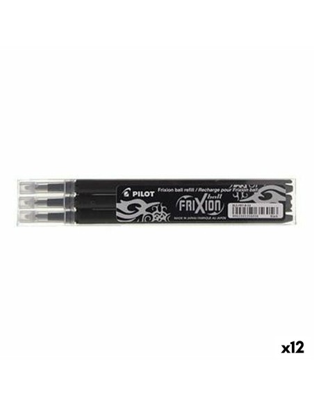 Set de recambios Pilot Frixion 0,7 Bolígrafo 3 Piezas Negro (12 Unidades) | Tienda24 Tienda24.eu