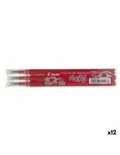 Conjunto de recargas Pilot Frixion 0,7 Caneta 3 Peças Vermelho (12 Unidades) de Pilot, Recargas para canetas - Ref: S8425100,...