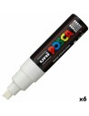 Marqueur POSCA PC-8K Blanc (6 Unités) | Tienda24 Tienda24.eu