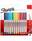 Set of Felt Tip Pens Sharpie Multicolour 12 Pieces 0,5 mm (12 Units) | Tienda24 Tienda24.eu