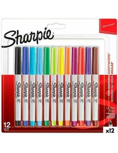 Set of Felt Tip Pens Sharpie Multicolour 12 Pieces 0,5 mm (12 Units) by Sharpie, Permanent Markers & Marker Pens - Ref: S8425...