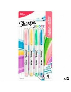 Permanent marker Sharpie Green Purple Orange (12 Units) | Tienda24 Tienda24.eu