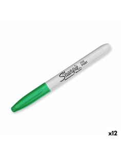 Permanent marker Sharpie Fine Point Green (12 Units) by Sharpie, Permanent Markers & Marker Pens - Ref: S8425224, Price: 21,8...