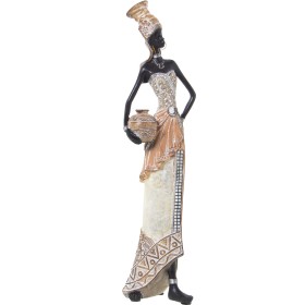 Figurine Décorative Alexandra House Living Blanc Doré Plastique Africaine 12 x 14 x 45 cm de Alexandra House Living, Pièces d...