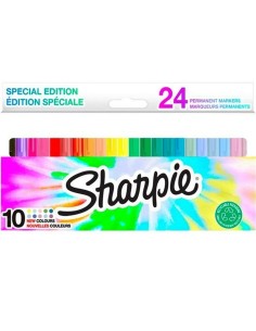 Set of Felt Tip Pens Sharpie 24 Pieces Permanent Multicolour by Sharpie, Permanent Markers & Marker Pens - Ref: S8425315, Pri...