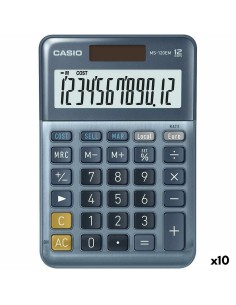 Calcolatrice Casio MS-100EM Azzurro (10 Unità) da Casio, Semplici - Ref: S8425371, Precio: 161,92 €, Descuento: %