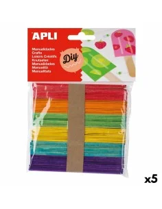 Bastelmaterial Apli Eiscreme-Stäbchen Bunt Holz (5 Stück) (50 Stück) von Apli, Holzstäbe - Ref: S8425428, Preis: 11,33 €, Rab...