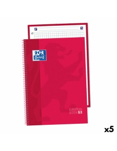 Quaderno Oxford Europeanbook 1 Rosso A5 80 Pagine (5 Unità) da Oxford, Blocchi spiralati - Ref: S8425997, Precio: €15.98, Des...