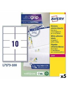 Etichette per Stampante Avery L7173 Bianco 100 fogli 99,1 x 57 mm (5 Unità) da Avery, Etichette adesive e adesivi - Ref: S842...