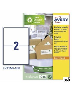 Drucker-Etiketten Avery L7173 Weiß 100 Bettlaken 99,1 x 57 mm (5 Stück) | Tienda24 Tienda24.eu