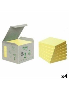 Set di Post-it Adesivi Post-it Giallo 6 Pezzi 76 x 76 mm (4 Unità) da Post-it, Blocchetti memo adesivi - Ref: S8426202, Preci...