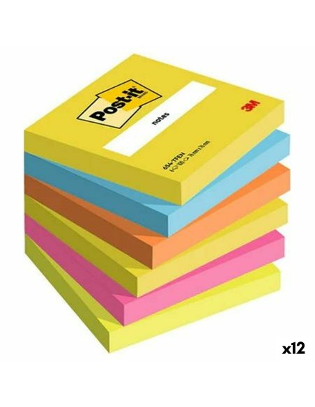 Notepad Post-it 76 x 76 mm Multicolour 100 Sheets (12 Units) | Tienda24 Tienda24.eu