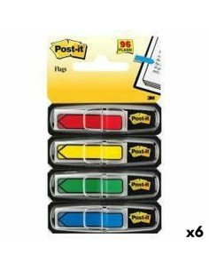 Conjunto de Notas Adesivas Post-it Index Multicolor 12 x 43,1 mm (6 Unidades) de Post-it, Índices adesivos - Ref: S8426224, P...