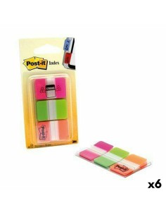 Set de Notas Adhesivas Post-it Index Multicolor 25 x 38 mm (6 Unidades) de Post-it, Índices adhesivos - Ref: S8426225, Precio...