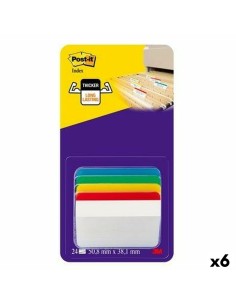 Conjunto de Notas Adesivas Post-it Index Multicolor 51 x 38 mm (6 Unidades) de Post-it, Índices adesivos - Ref: S8426226, Pre...