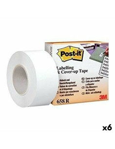 Adhesive Tape Post-it 658R White 25,4 mm x 17,7 m (6 Units) by Post-it, Adhesive tape - Ref: S8426228, Price: 36,58 €, Discou...