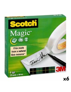 Fita Adesiva Scotch Magic 19 mm x 66 m (12 Unidades) | Tienda24 Tienda24.eu