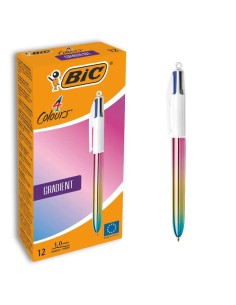 Caneta Bic Shine Silver Branco (12 Peças) | Tienda24 Tienda24.eu