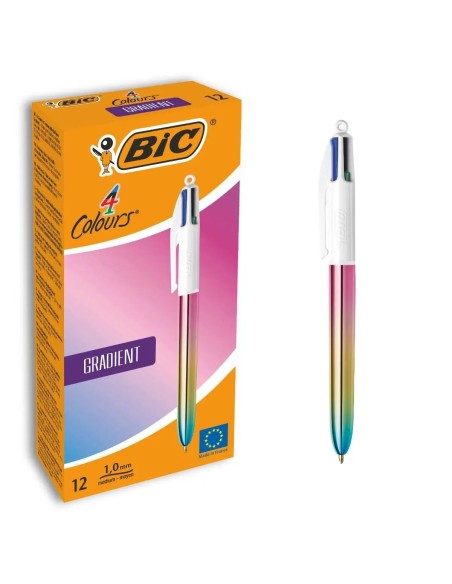 Caneta Bic Gradient Multicolor 0,32 mm (12 Peças) | Tienda24 Tienda24.eu