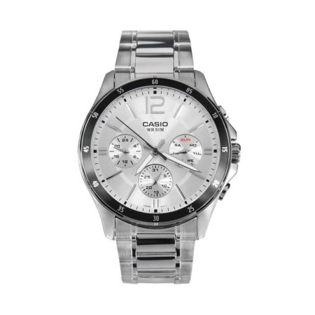 Reloj Hombre Casio ENTICER GENT Gris Plateado (Ø 35 mm) (Ø 43,5 mm) de Casio, Relojes de pulsera - Ref: S7268254, Precio: 100...