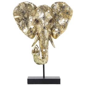 Bust Alexandra House Living Golden Plastic Elephant 16 x 31 x 39 cm by Alexandra House Living, Sculptures - Ref: D1623131, Pr...