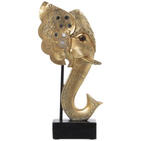 Bust Alexandra House Living Golden Plastic Elephant 13 x 20 x 36 cm by Alexandra House Living, Sculptures - Ref: D1623132, Pr...