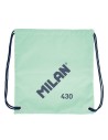 Saco Mochila com Cordas Milan Since 1918 Verde 42 x 34 x 0,7 cm | Tienda24 Tienda24.eu